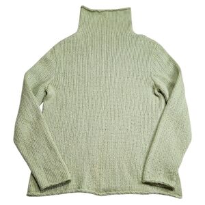 Eileen Fisher Light Green Turtleneck Sweater